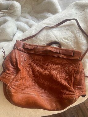 Jerome Dreyfuss  Rustic Brown Leather Carlos Bag